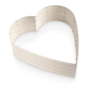 Plant & Plot Verzinktes Herzform Hochbeet-Kit