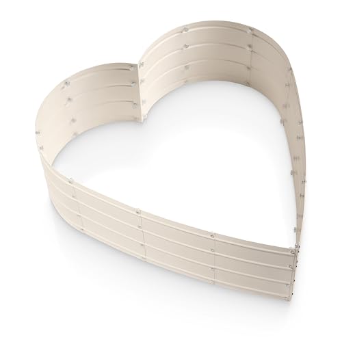 Plant & Plot Verzinktes Herzform Hochbeet-Kit