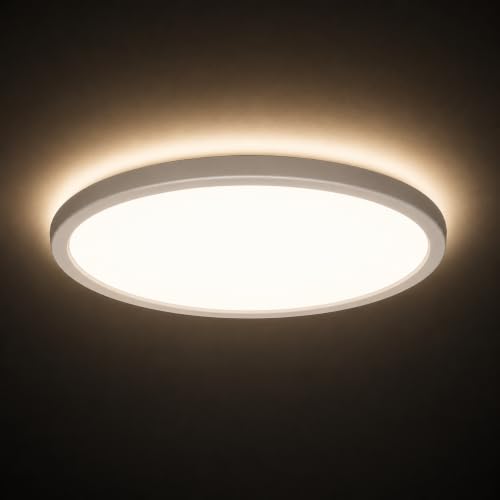 Image of Instapower 8W Downlight | Natural White Round LED Panel Light | Polycarbonate Ultra Slim Recessed Ceiling Fixture LED (2-Year Warranty, Pack of 4)