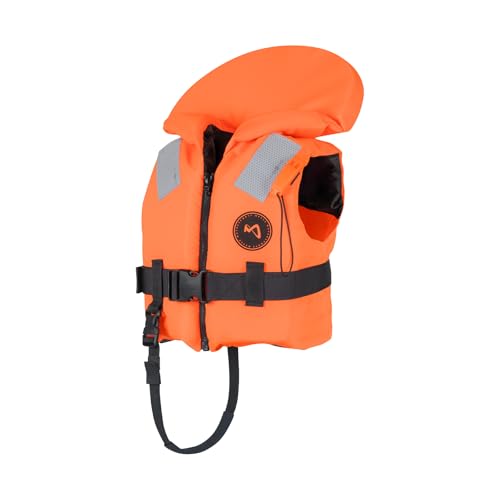 MESLE Rettungsweste 100N ohnmachtsicher nach DIN EN ISO 12402-4 | Schwimmweste für Kinder & Erwachsene 10120 kg | Signalpfeife Reflektoren Drainagelöcher | ideal für Boot Segeln & Wassersport