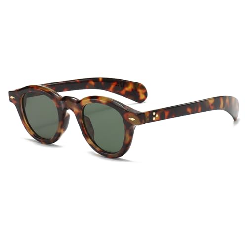 Image of JOVAKIT Trendy Round Sunglasses for Women Men 90s Retro Vintage Classic Fashion Round Frame Sun Glasses Black Shades