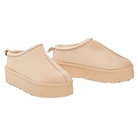 kraftd Kids Fuzzy Cozy Slippers Winter Fluffy Warm Comfy Shoes for Outdoor Indoor with Faux Fur Lined Hard Sole Memory Foam Boots For Kid