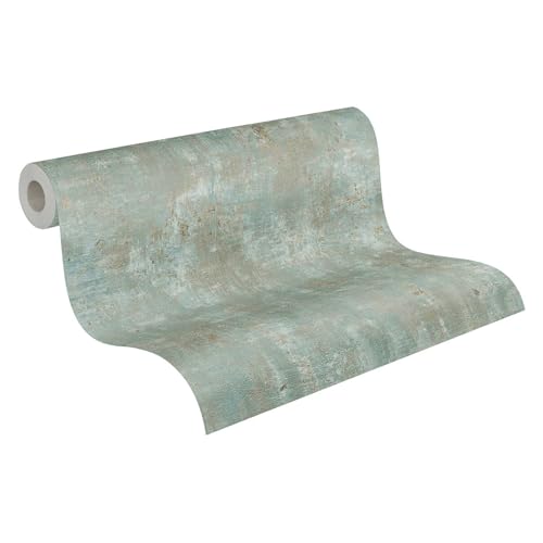 Livingwalls Tapete 396704 Industrial - hochwertige Tapete Beton in Grün...