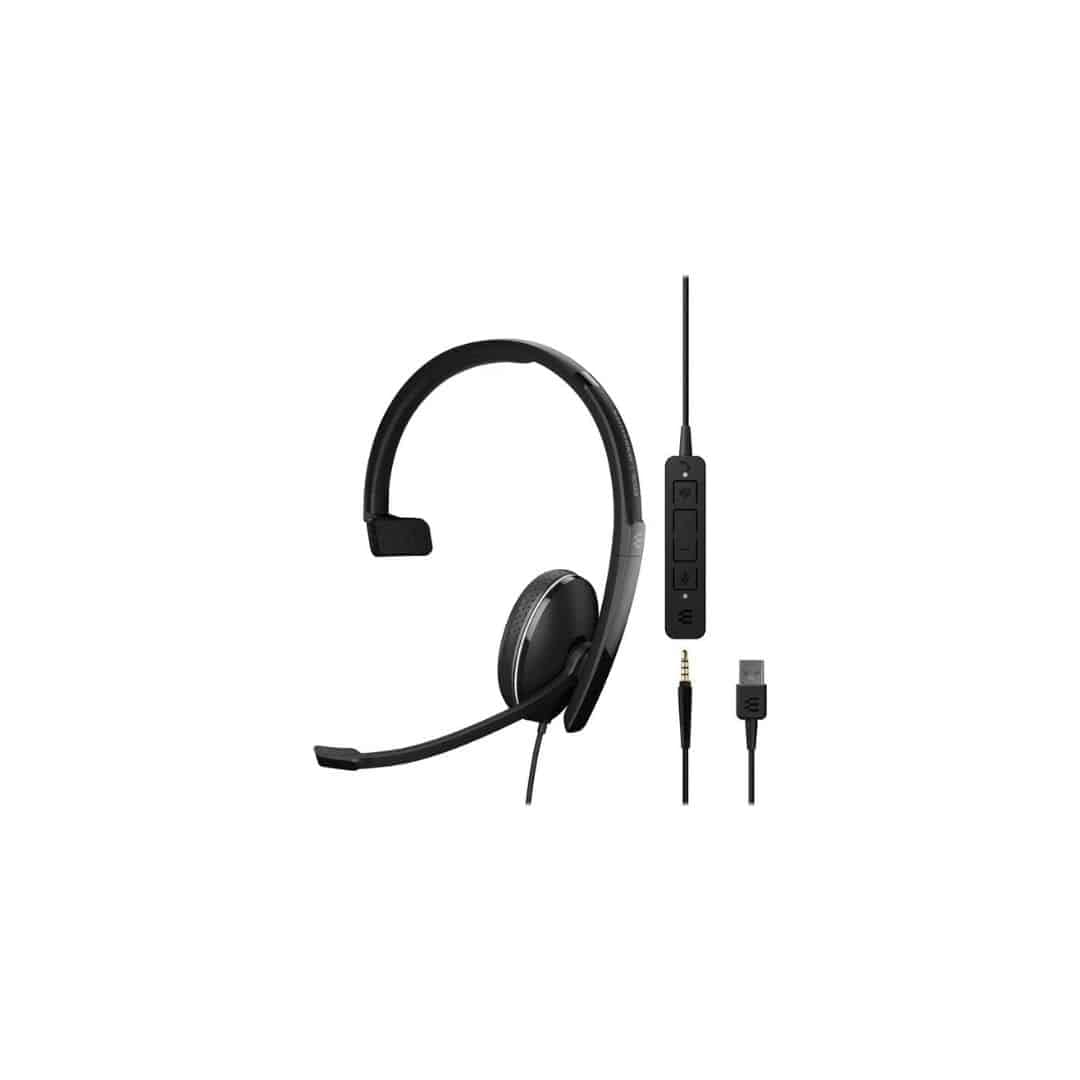 EPOSI SENNHEISER Adapt 135T USB II - Adapt 100 Series - Headset - on-Ear - Wired - USB, 3.5 mm Jack - Black - Certified for Microsoft Teams, Optimised for UC