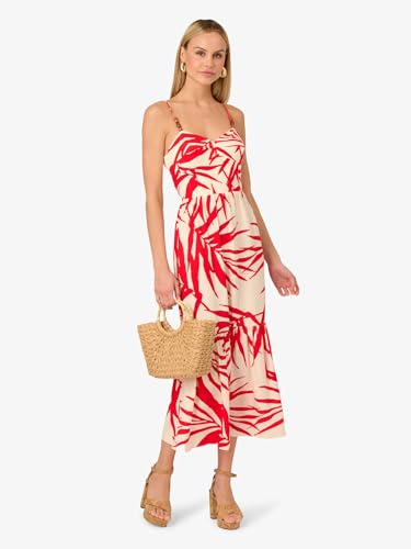 Image of Adrianna Papell Printed Midi Dress