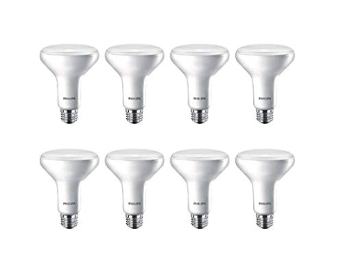 Philips LED Flicker-Free Dimmable BR30 Flood Light Bulb, 650 Lumen, Soft White Light (2700K), 11W=65W, E26 Base, 8-Pack