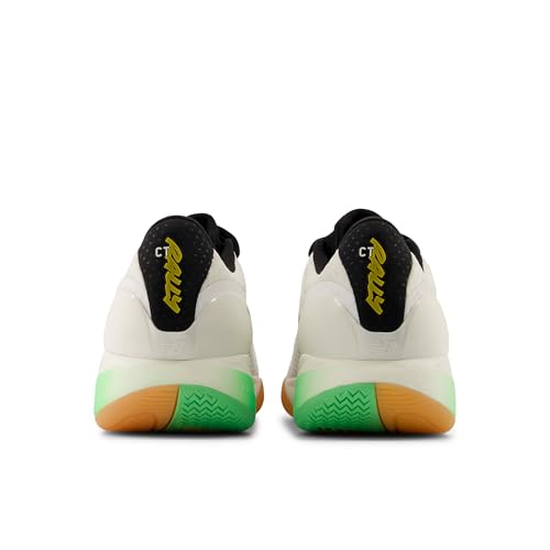 New Balance Men's Fresh Foam X CT-Rally V2 Tennis Shoe, White/Black/Metallic Gold, 10.5 M