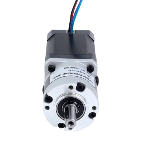 STEPPERONLINE Nema 17 Schrittmotor bipolar L=60mm mit Untersetzungsverhältnis 10:1 MG-Serie Planetengetriebe