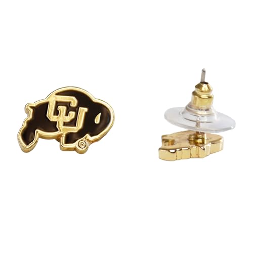 Post Earrings by Fan Frenzy Gifts | University Logo Earrings for Women & Men with Stainless Steel Posts | Officially Licensed Sports Fan Merchandise