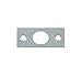 12 in. Extension Flush Bolt Strike Plate (Set of 10) (Chrome)
