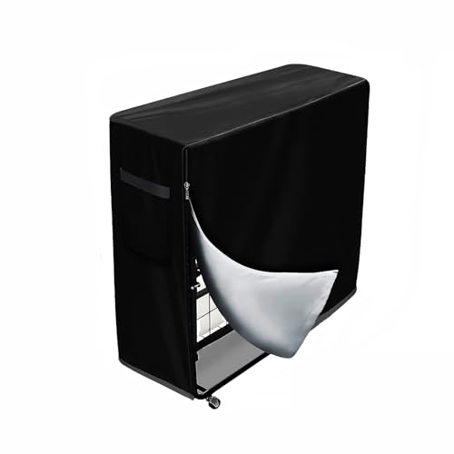 lulalula Funda de almacenamiento de cama plegable, a prueba de polvo e impermeable, con cremallera y cordón ajustable (M-84 x 33 x 107 cm)