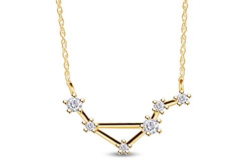 AFFY Round Cut White Cubic Zirconia...