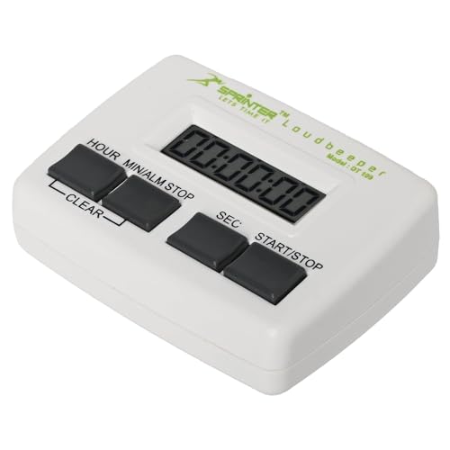 Image of LABART White Digital Timer (‎DT 109) with Extra Loud Sound for Laboratories, Kitchen