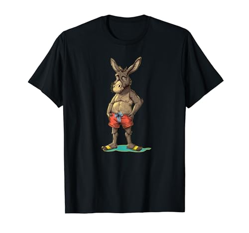 Summer Donkey liebt Shorts und Badehose, Kostüm T-Shirt