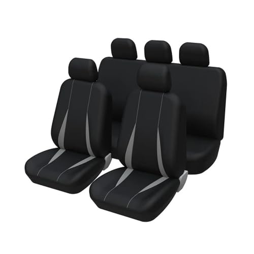 Housse de siège de voiture noire universelle 1, 2, 5 ou 7 places pour Zafira MK III et Matiz