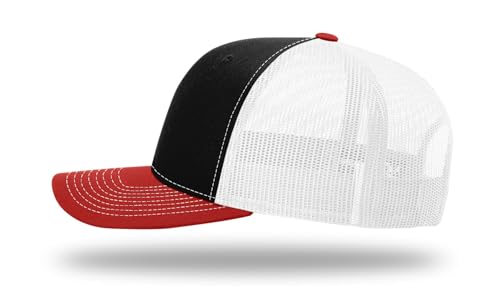 Image of Richardson 112 Trucker Hat - Premium Blank Baseball Cap, Adjustable Snapback Hat - Structured Six Panel Richardson Blank Hats