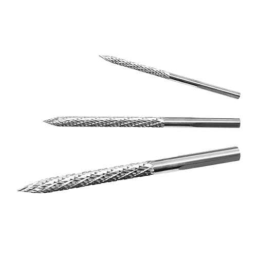 Image of Tire Repair Carbide Burr Drill Bit & Reamer Kit (3-Pack) - 3 Size (3mm /4.5mm /6mm) for Car Auto Truck Tire Puncture Repair Carbon Steel Repair Tools