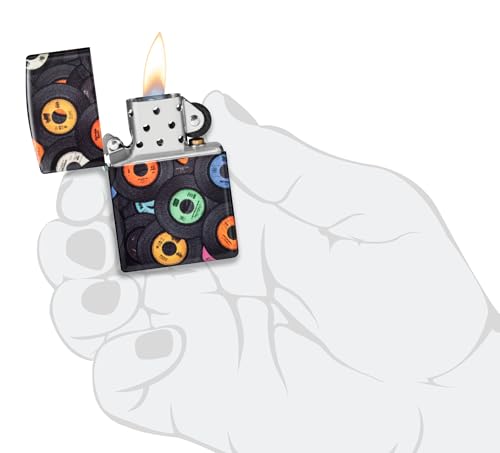 Encendedor de bolsillo Zippo Records Design 540 Mate miniatura 5