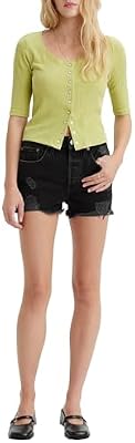 Levi's 501 Original Shorts Pantalones Cortos, Stowaway, 29W para Mujer