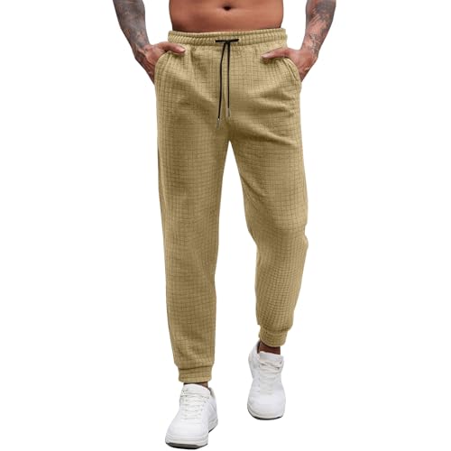 Flexibilidad Cómodo Respiración Pantalones de Chándal Hombre Pantalones de Chándal Pantalones de Chándal Pantalones Elásticos de Invierno Pantalones Largos Holgados Ancho Moderno Pierna Ancha Cargo