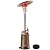 Mars Explo 5,0000 BTU Patio Heater for Outdoor Use With Adjustable Heat Focusing Top, Table Design, Stainless Steel Burner, Wheels,Propane Heater for Garden, Commercial and Residential, Dark Brown