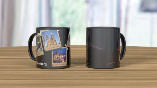 1. FC Nürnberg - Mug 320 ml - Magic Polaroid motif, Black, 1 Stück (1er Pack)