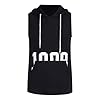 Generisch 2026 Graphic Print Sleeveless Tank Top with Pockets for Gym, Sports and Leisure, black, XXL #1