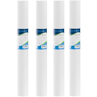 Flotronix 5 Micron 2.5" x 20" Whole House Sediment Water Filter Cartridge – Compatible with Aqua Pure AP110-2C, Pentek P1-20/SP-P1-20/PX01-20, FPMB5-20, EQ-304-20, RO & Commercial Systems – 4 Pack