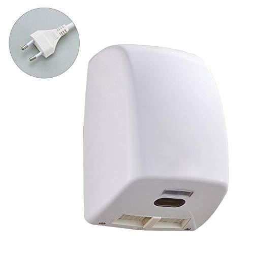 Rlorie Secador de Manos Eléctrico, Resistente a la corrosión, Ligero, Secador de Manos automático de Alta Velocidad, Dispositivo para baño de Hotel Agreeable