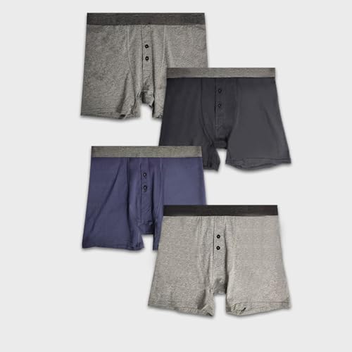 Calzoncillos de malla para hombre ropa interior gris oscuro transpirable XXXXL 5