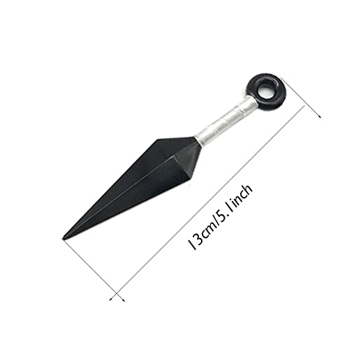 Aiyayi Ninja Leaf Village Headband Ninja Shinobi Cosplay Headband With 3Pcs White Ninja Weapons Props Small Kunai Plastic For Anime Cosplay #TOP3