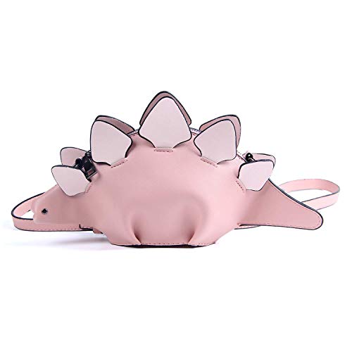 EVEOUT El Bolso Animal Adorable del Hombro de Las Mujeres, Monedero de Crossbody del Cuero de la PU de la Forma del Dinosaurio 3D para Las Muchachas