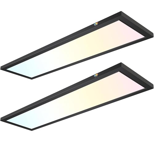 hykolity 1x4 FT LED Flat Panel Selectable CCT Flush Mount