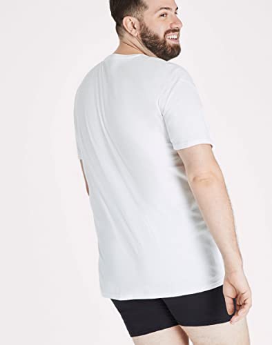 Hanes Mens Ultimate Big White Undershirt 4-Pack, 2XB, White4