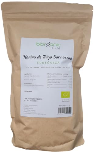Harina de Trigo Sarraceno SIN GLUTEN extra fina, 1kg. Superior.