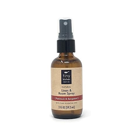 Patchouli and Bergamot Essential Oil Linen and Room Spray - Handmade Natural Air Freshener (2 fl oz) Cover