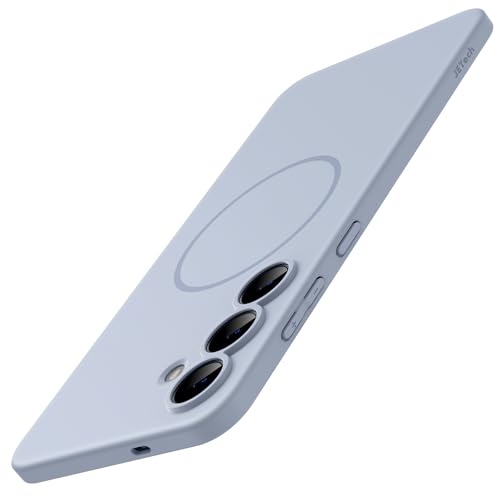 Image of JETech Magnetic Slim Cover Case for Samsung Galaxy S25 FE, Compatible with MagSafe, Camera Lens Full Protection, Ultra-Thin Lightweight Matte Finish Minimalist Phone Cover (Icyblue)