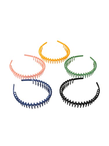 5 Pcs Zigzag Hair Bands Set for Birthday Accessories