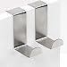 Produktbild Vige 2 STÜCKE Türhaken Edelstahl Schrank Kleiderbügel Küche Organizer Speicherorganisator Rack Halter Werkzeuge - Silber