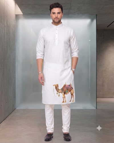 Image of Men's Digital Printed Kurta for Festival