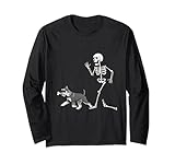 Photo Gallery funny halloween standard schnauzer and skeleton maglia a manica Photo Gallery funny halloween standard schnauzer and skeleton maglia a manica