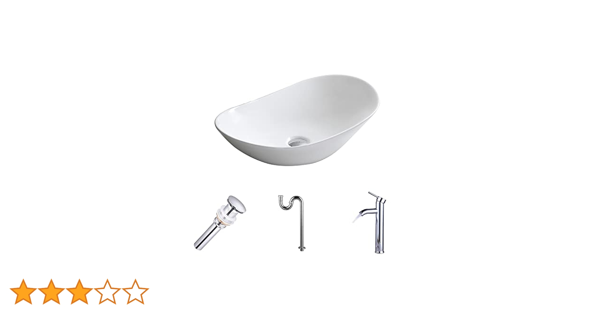 Amazon | 【蛇口とS排水トラップ付き】おしゃれ 洗面ボール