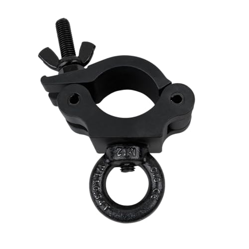 Demi coupleur Showtec 50 mm collier de fixation noir avec anneau de levage 340 kg