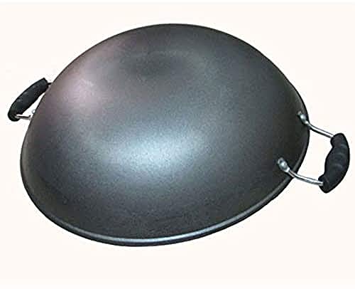 Wok de hierro fundido sin recubrimiento 34 cm miniatura 2