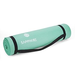 10MM Yoga Mat Non-Slip Thick Exercise Mat Eco Friendly Kids, Women & Men Mesh Bag & Carry Strap Included for Gymnastics, Pilates, Yoga