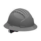 JSP EVO 6161 Deluxe Full Brim Hard Hat - Gray, Wheel Ratchet (AJP170-000-404)
