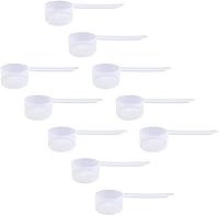 Vista 49 de Cuchara medidora de plástico, (29.6 cc 2 cucharadas 1/8 taza 1.0 fl oz) Cucharas de mango largo para polvos, gránulos, café, alimentos