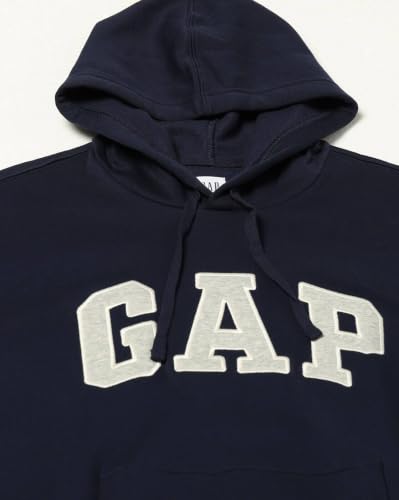 Image of Gap Men Embroidered Relaxed Fit Full Sleeve Hoodie