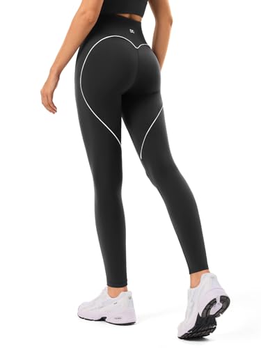 Athletic High Waisted Leggings for Women - Tummy Control Butt Shaping Squat Proof | Yoga Pants for Pilates Gym Workout