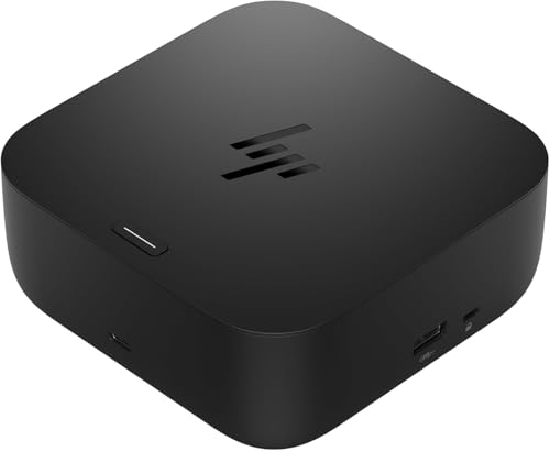 Image of HP USB-C Docking Station 100W G6 Multiport Docking Station - HDMI 2.1, 2x DisplayPort 1.4, 3x USB-A, USB-C, RJ45, Audio, Compatible with myHP, Windows, macOS and Chrome OS - Black